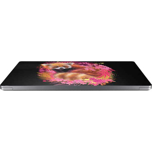 Red Panda with Flowers by Sheena Pike Universal Laptop 12in (9.8 x 6.8in) Skin